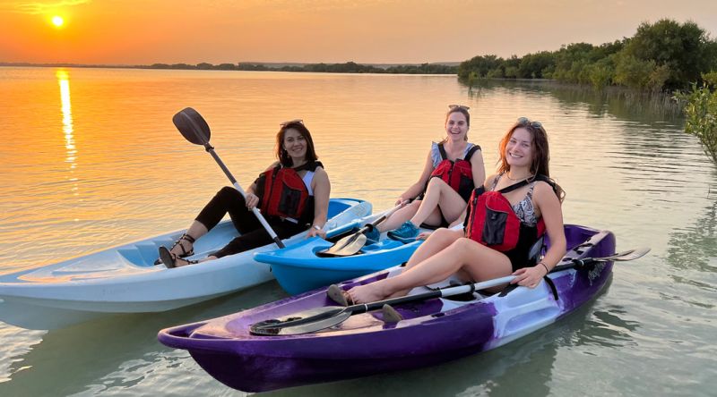 Kayaking at the Mangroves of Qatar