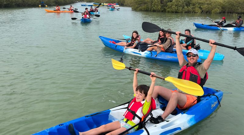 Kayaking at the Mangroves of Qatar