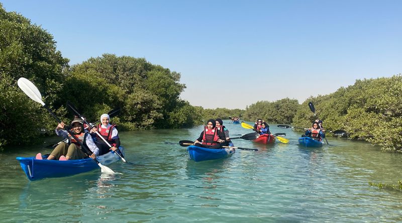 Kayaking at the Mangroves of Qatar