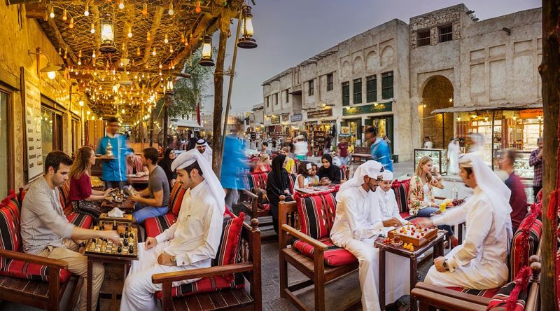 Cafes in Souq Waqif