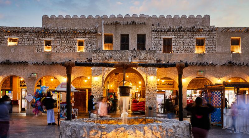Souq Waqif at night